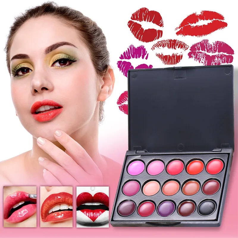 Lip Tint Korean - POPFEEL15 Kleuren Lippenstift Palet Set Langdurige