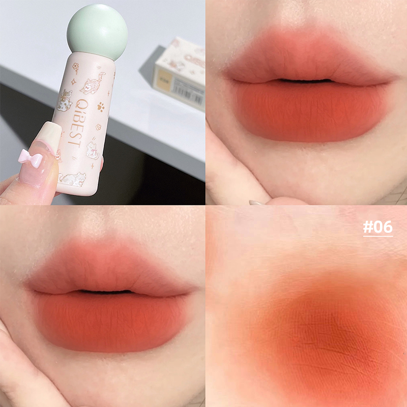 QIBEST Naakt Matte Lip Modder  - Lip Tint Korean recensie en prijs
