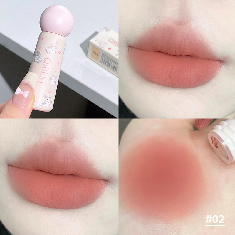 QIBEST Naakt Matte Lip Modder  - Lip Tint Korean recensie en prijs
