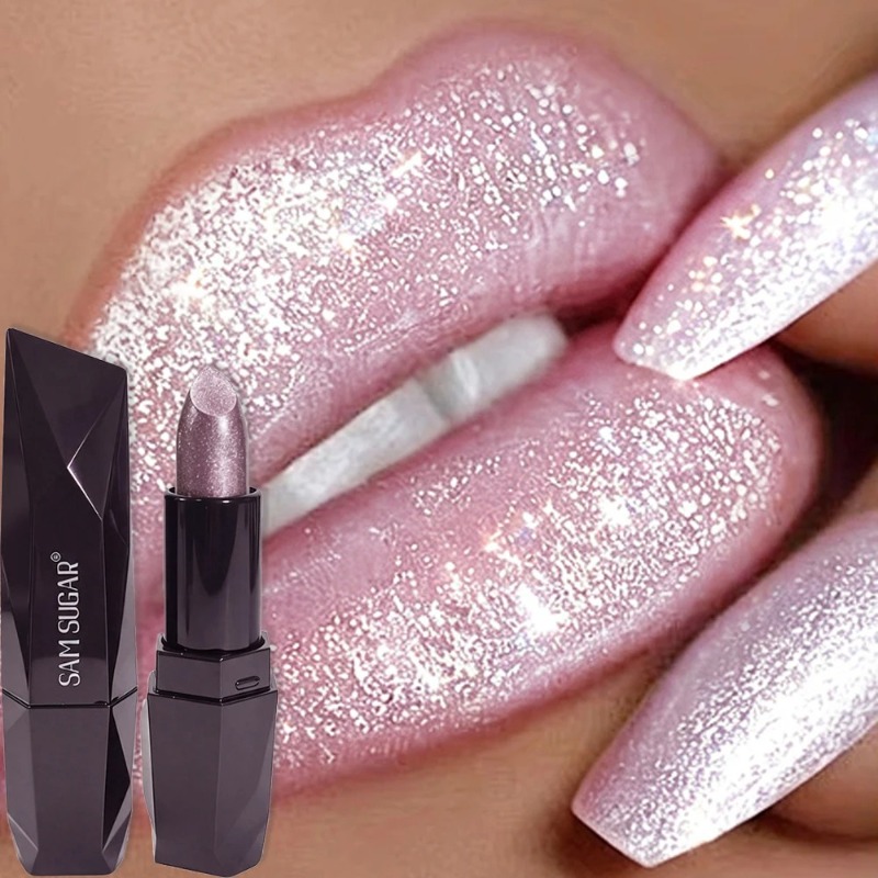 6 kleuren parelmoer roze metal - Lip Tint Korean recensie en prijs