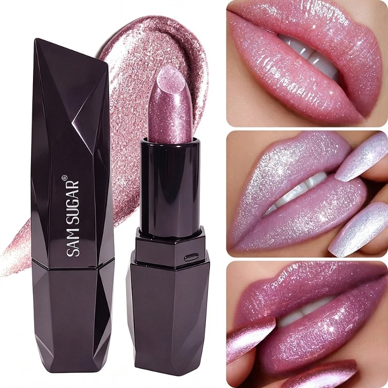 6 kleuren parelmoer roze metal - Lip Tint Korean recensie en prijs