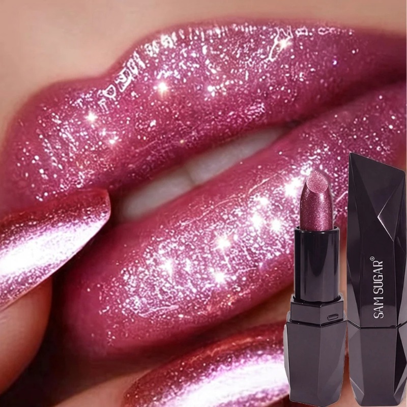 6 kleuren parelmoer roze metal - Lip Tint Korean recensie en prijs