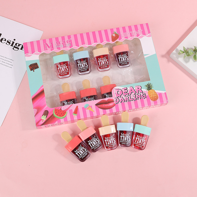 12Pcs Korea Fruit Lip Tint Ijs - Lip Tint Korean recensie en prijs